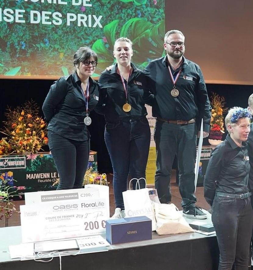 Gwendoline Bergeault remporte la Coupe de France des fleuristes